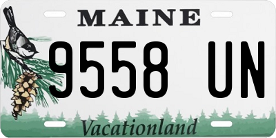 ME license plate 9558UN