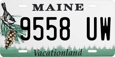 ME license plate 9558UW