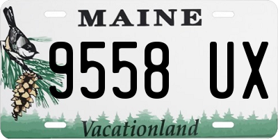 ME license plate 9558UX