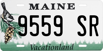 ME license plate 9559SR