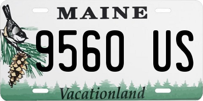 ME license plate 9560US