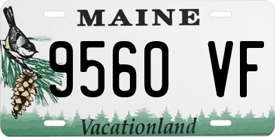 ME license plate 9560VF