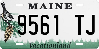 ME license plate 9561TJ