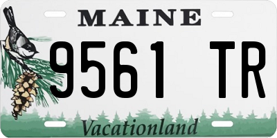 ME license plate 9561TR