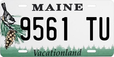 ME license plate 9561TU