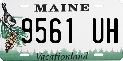 ME license plate 9561UH