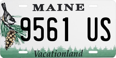 ME license plate 9561US