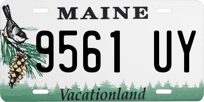 ME license plate 9561UY