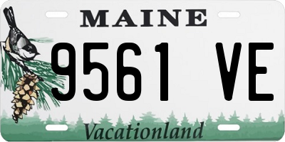 ME license plate 9561VE