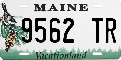 ME license plate 9562TR
