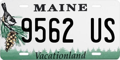 ME license plate 9562US