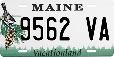 ME license plate 9562VA