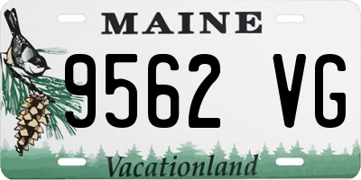 ME license plate 9562VG