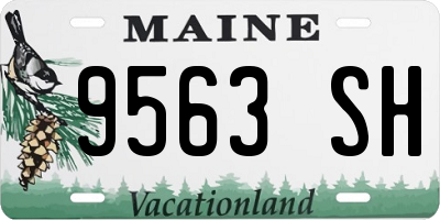 ME license plate 9563SH