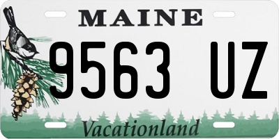 ME license plate 9563UZ