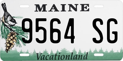 ME license plate 9564SG