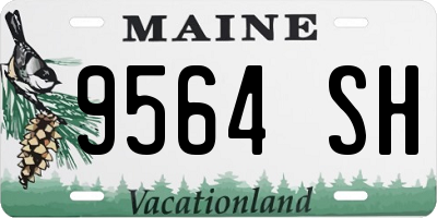 ME license plate 9564SH