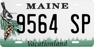 ME license plate 9564SP