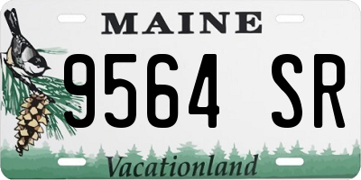 ME license plate 9564SR