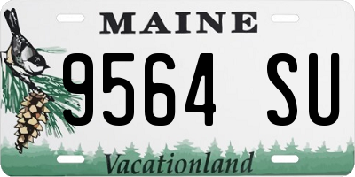 ME license plate 9564SU