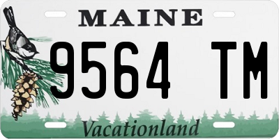 ME license plate 9564TM