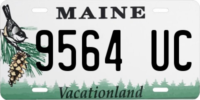 ME license plate 9564UC