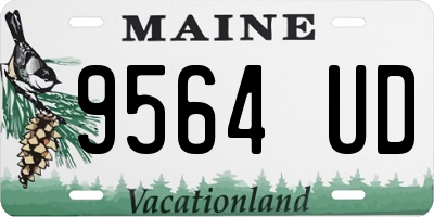 ME license plate 9564UD