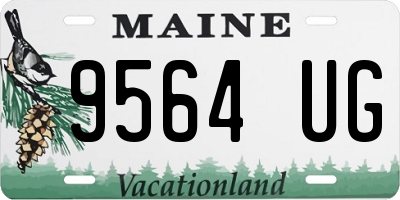 ME license plate 9564UG