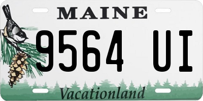 ME license plate 9564UI