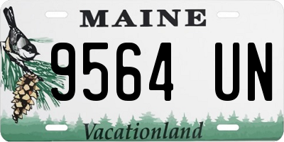 ME license plate 9564UN