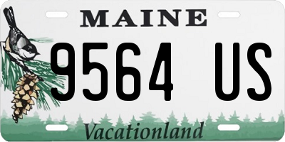 ME license plate 9564US