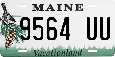 ME license plate 9564UU