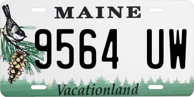 ME license plate 9564UW