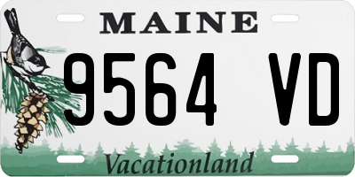ME license plate 9564VD