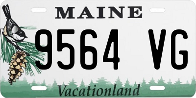 ME license plate 9564VG