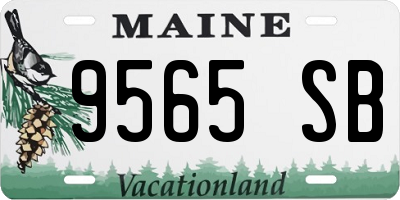 ME license plate 9565SB