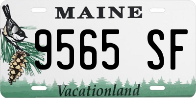 ME license plate 9565SF