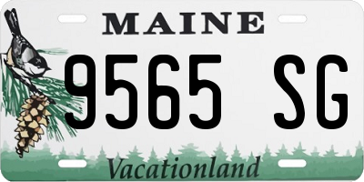 ME license plate 9565SG