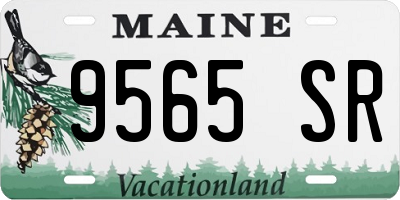 ME license plate 9565SR