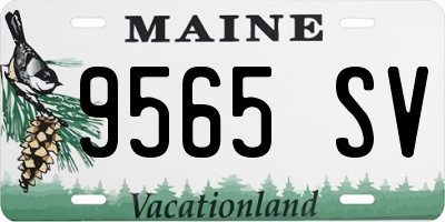 ME license plate 9565SV
