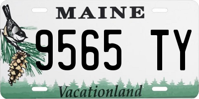 ME license plate 9565TY