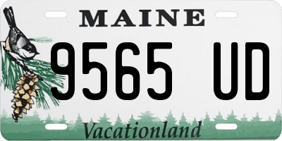 ME license plate 9565UD
