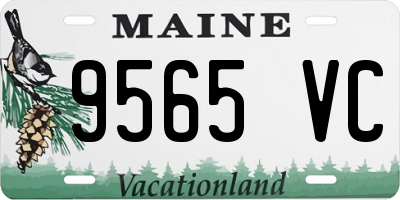 ME license plate 9565VC