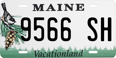 ME license plate 9566SH
