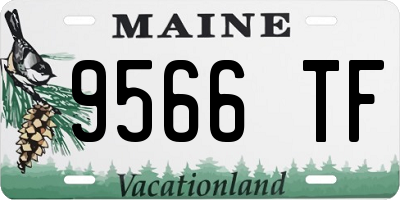 ME license plate 9566TF