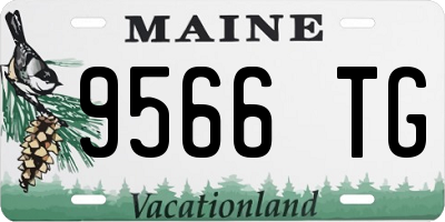 ME license plate 9566TG
