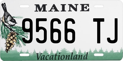 ME license plate 9566TJ