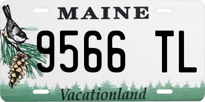 ME license plate 9566TL