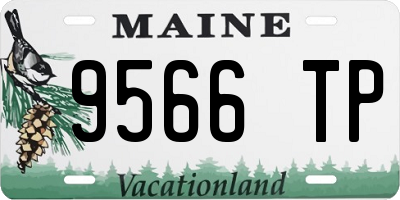ME license plate 9566TP