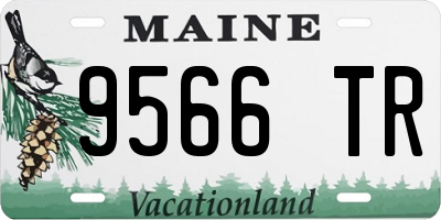 ME license plate 9566TR